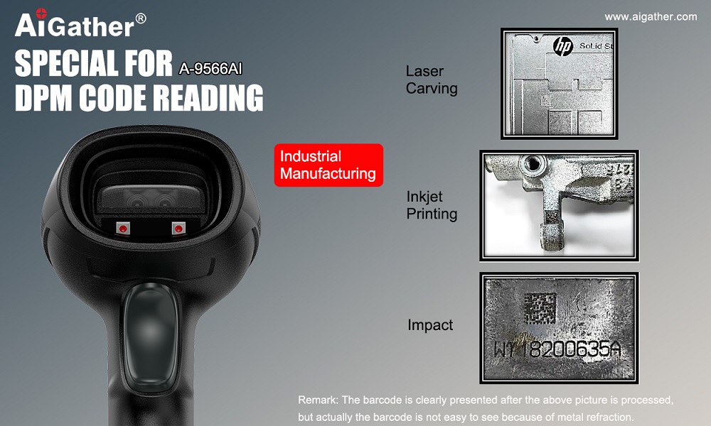 A-9566AI Industrial Wired 2D Barcode Scanner